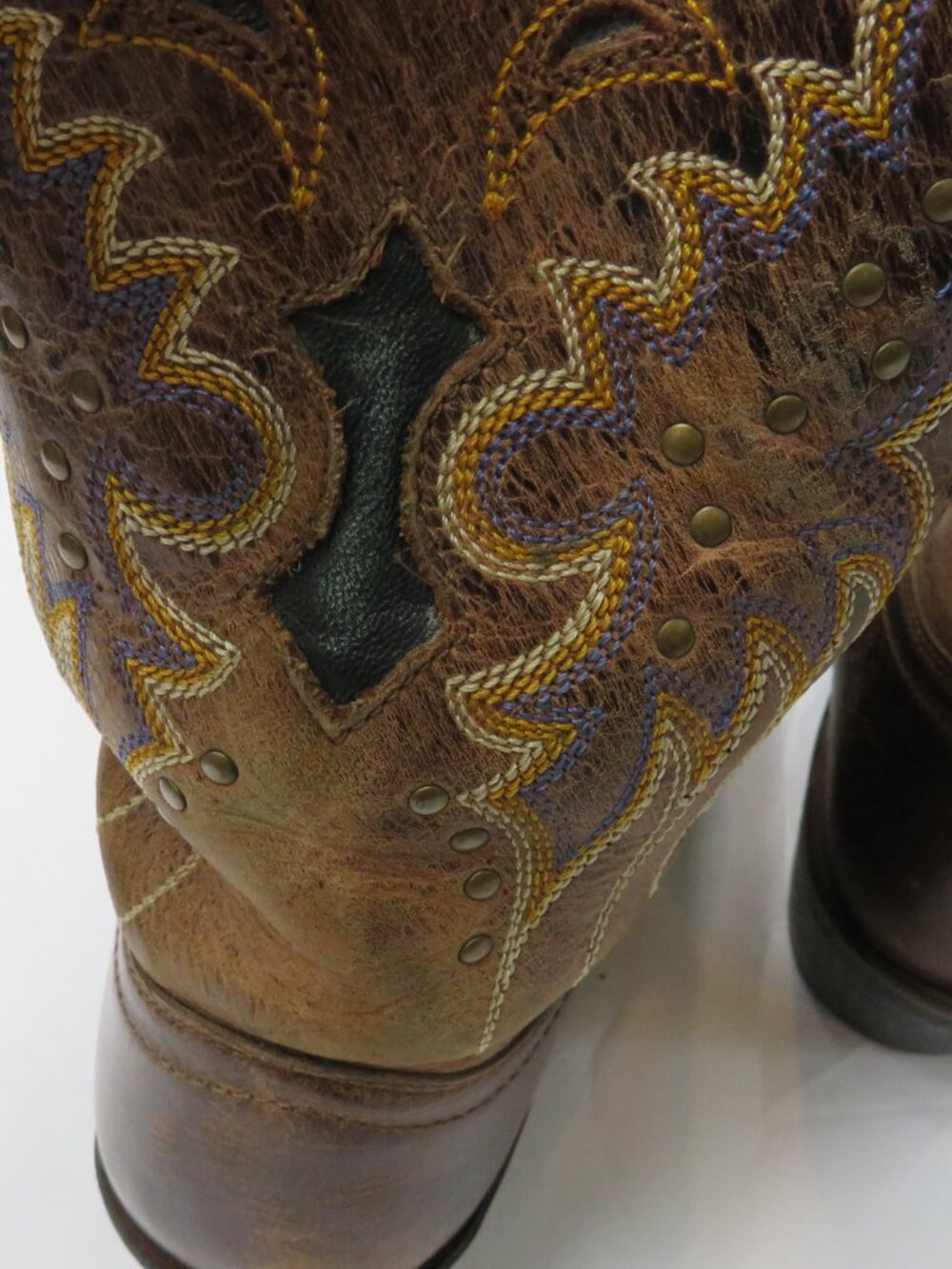 Vintage Women's Laredo Brown Leather Western Cowboy Boots Size 7.5 M - Picture 13 of 15